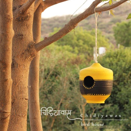 Set of 4 Maati Chidiyawas- Earthen Bird House