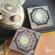 Chhapo- Square Shape- Wooden Print Block T Light Candle Holder