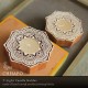 Chhapo- Lotus Art- Wooden Print Block T Light Candle Holder