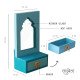 Saubhagya Darpan- Mini Dressing Unit- Wall Decor Wooden Mirror Chest - Blue Saubhagya Darpan- Mini Dressing Unit- Wall Decor Wooden Mirror Chest - Blue
