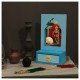 Saubhagya Darpan- Mini Dressing Unit- Wall Decor Wooden Mirror Chest - Blue Saubhagya Darpan- Mini Dressing Unit- Wall Decor Wooden Mirror Chest - Blue