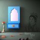Saubhagya Darpan- Mini Dressing Unit- Wall Decor Wooden Mirror Chest - Blue Saubhagya Darpan- Mini Dressing Unit- Wall Decor Wooden Mirror Chest - Blue