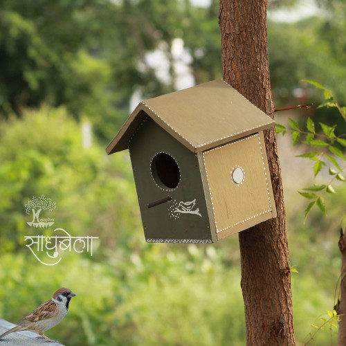 Pakshi Gruh- Wooden Bird House-Chidakali Art