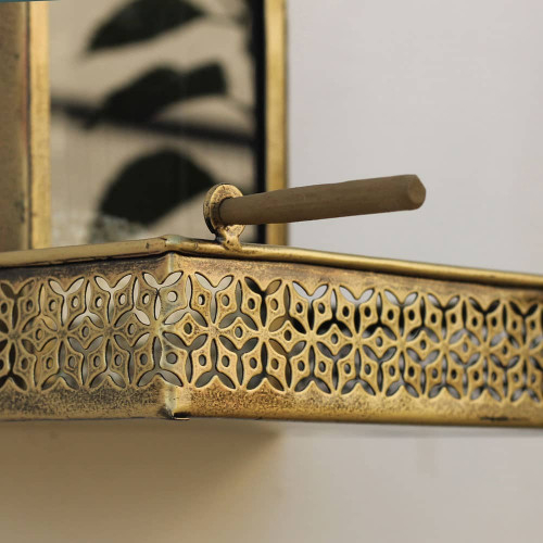 Danagruh- Antique Golden Wall Mount Bird Feeder