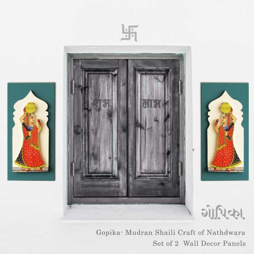 Gopika- Mudran Shaili Wall Decor Panel Set-Ming