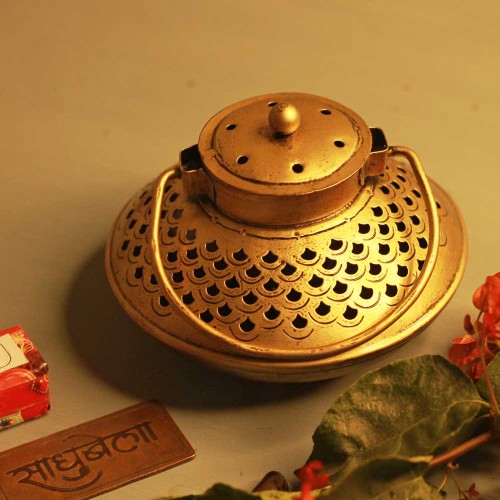 Matsya Art Degchi Dhoop Pot - Incense Holder