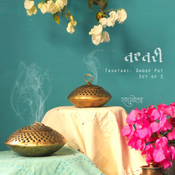 Tashtari Dhoop Pot- Set of Small and Large