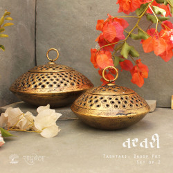 Tashtari Dhoop Pot- Set of Small and Large