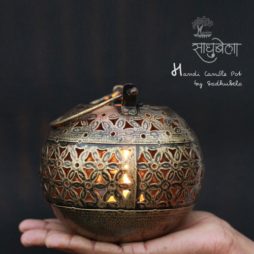 Handi Pot Lantern- T Light Candle Holder