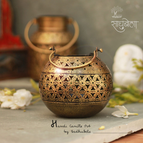 Handi Pot Lantern- T Light Candle Holder