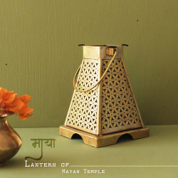 Lantern of Maya Temple -Tea Light Candle Holder-Medium