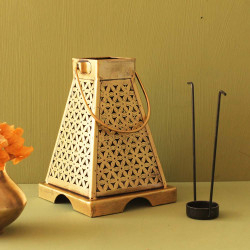 Lantern of Maya Temple -Tea Light Candle Holder-Medium