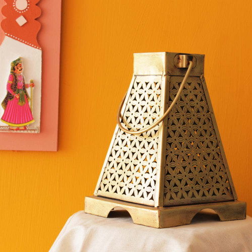 Lantern of Maya Temple -Tea Light Candle Holder-Medium