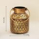 Milk Burni Lantern- Antique Golden T Light Candle Holder- Small