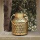 Milk Burni Lantern- Antique Golden T Light Candle Holder- Small