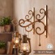 Kamal Hans Ankud – Set of 2 Wall Mount Hangers for Lantern & Planter | Antique Golden Finish