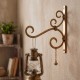 Kamal Hans Ankud – Set of 2 Wall Mount Hangers for Lantern & Planter | Antique Golden Finish