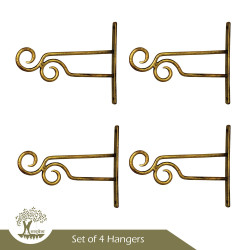 Two-Faced Ankud - Set of 4 Wall Mount Hangers for lantern and Planter