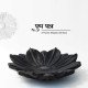 Blooming Egyptian lotus– Black Marble Urli Plate