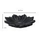 Blooming Egyptian lotus– Black Marble Urli Plate