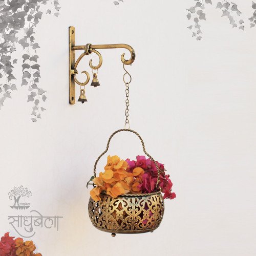 Wall Décor Flower Basket Unit- Small
