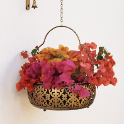 Wall Décor Flower Basket Unit - Large